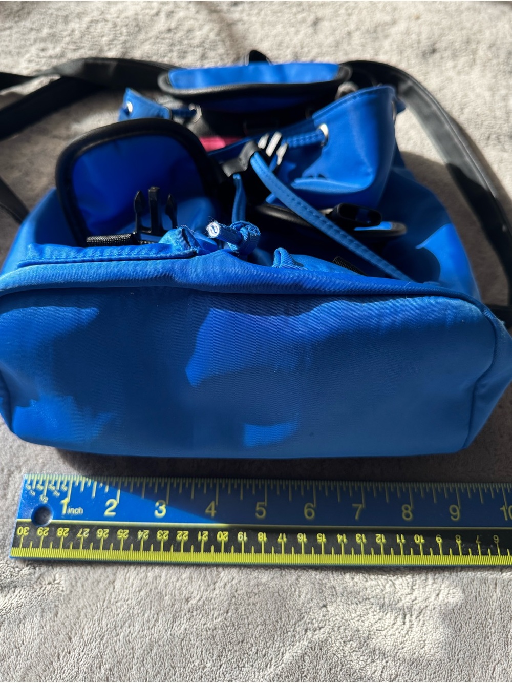 Bright Blue Mini Multi Pocket Backpack - Picture 5 of 7
